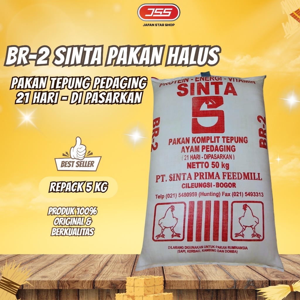 Pakan Ayam Pur Halus BR2 5 KG