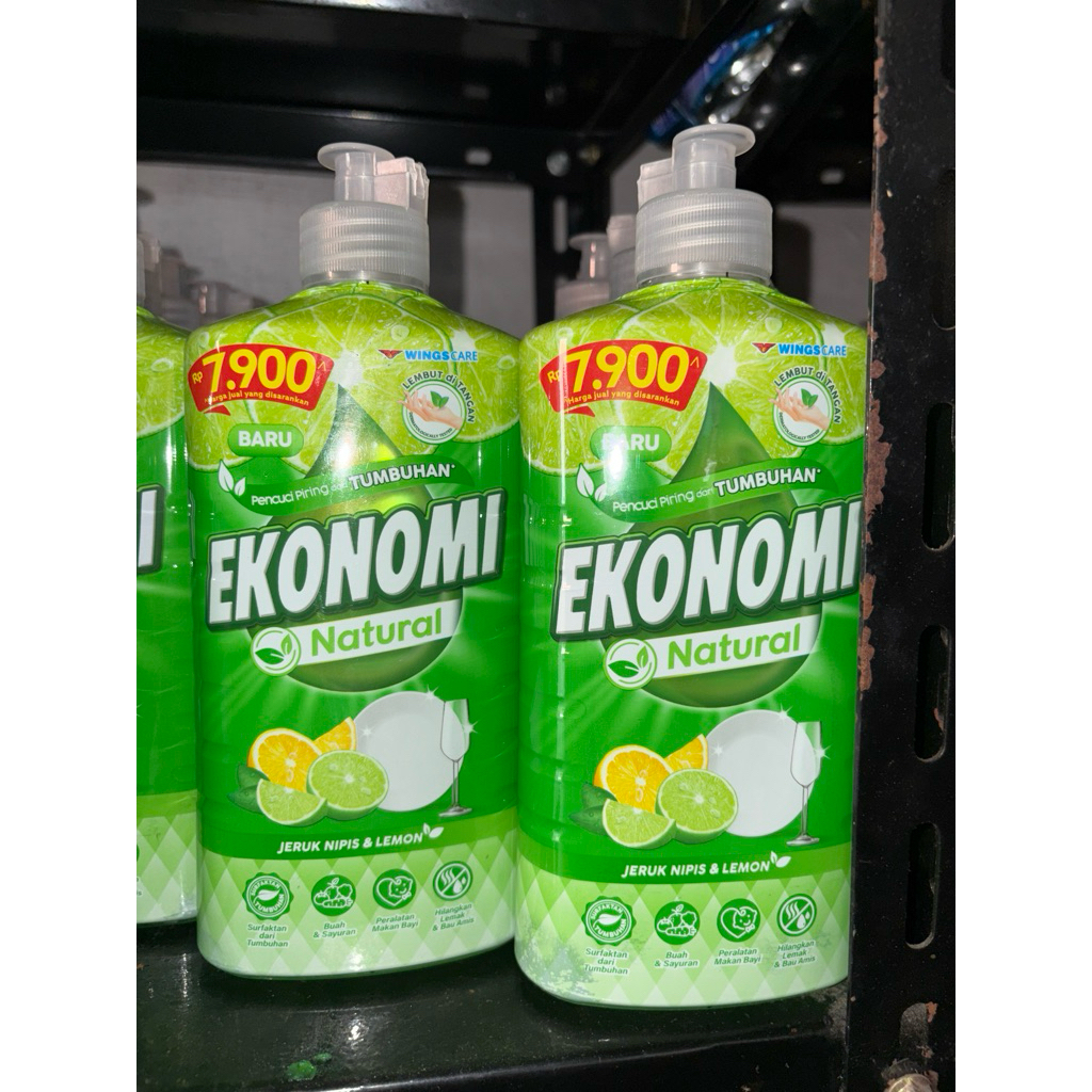 Ekonomi Sabun Cuci Piring 650ml - Jeruk Nipis & Lemon, Lembut di Tangan, Aroma Segar