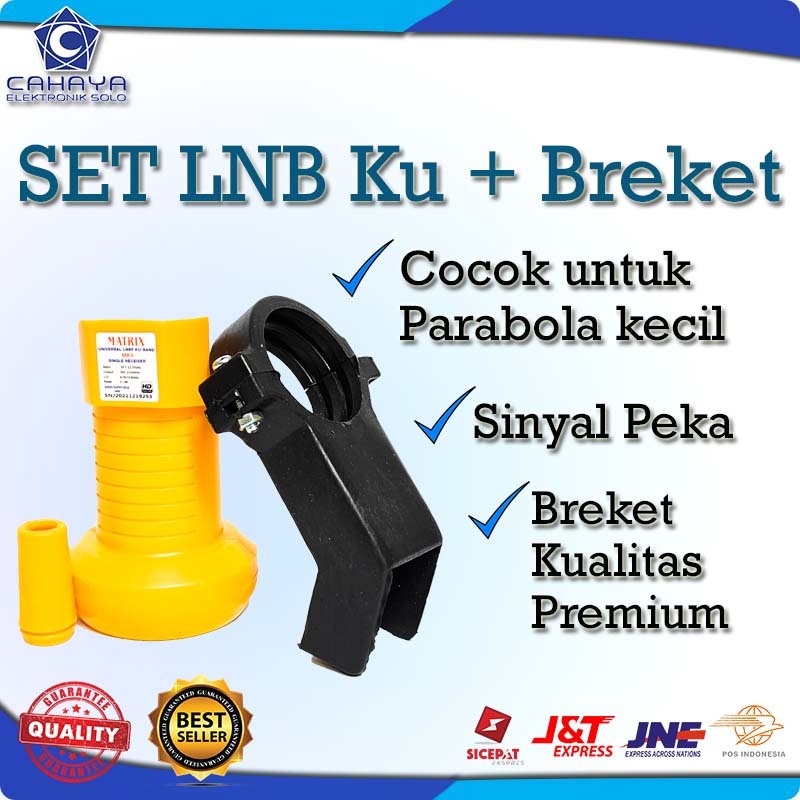 Matrix Nex LNB Ku Band + Bracket Parabola Braket Breket Measat3 SES9 Nex Ninmedia Asiasat9 Offset Di