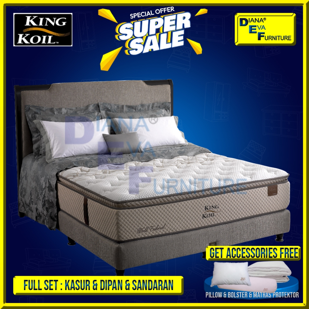 King Koil World Endorsed Full Set Kasur Springbed
