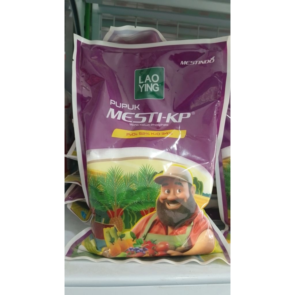 MKP LAO YING kemasan 1kg Phospate (P2O5) 52%, Kalium Oksida (K2O) 34%.