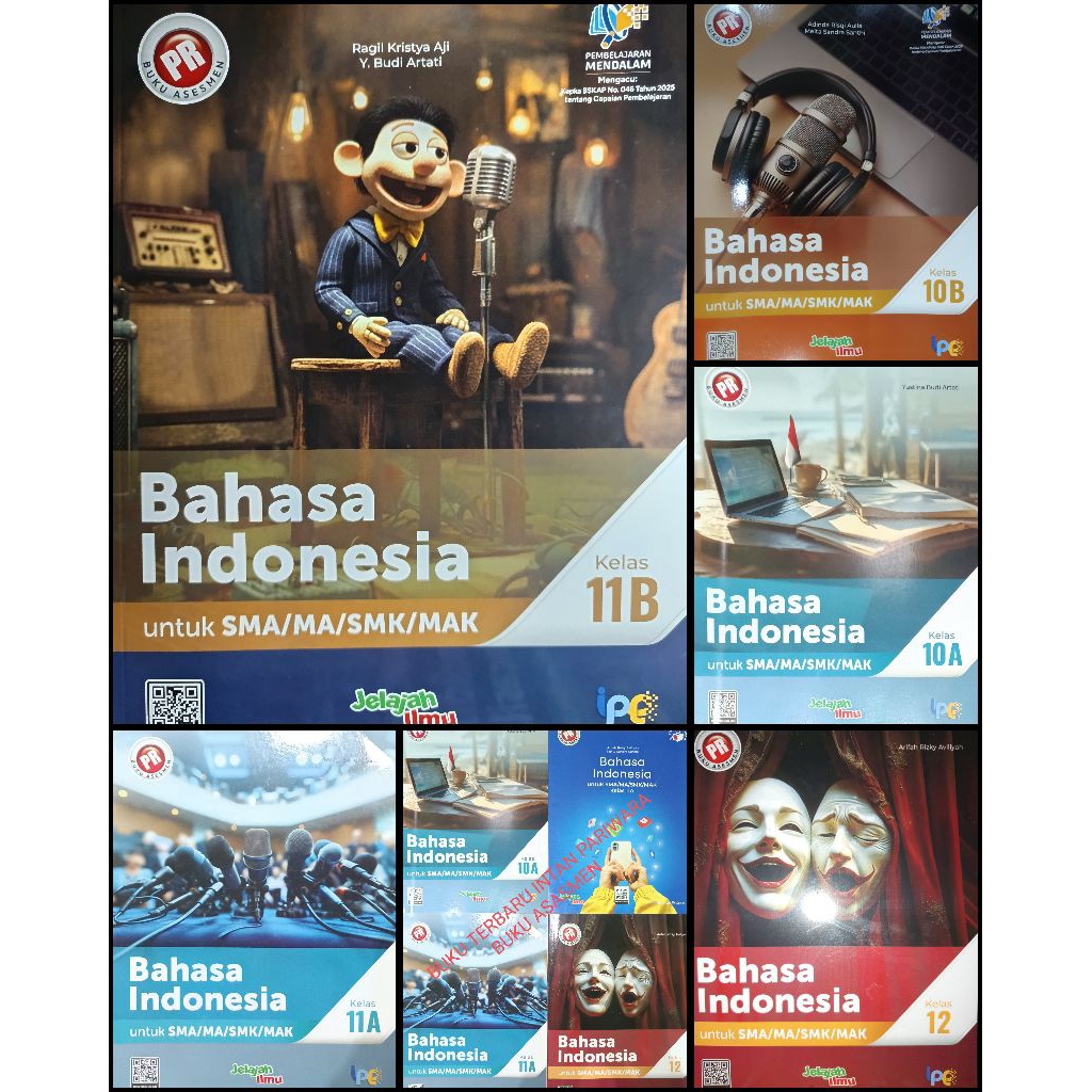 Buku lks/pr Bahasa indonesia kelas 10,11& 12 tahun 2024/2025/2026 intan pariwara