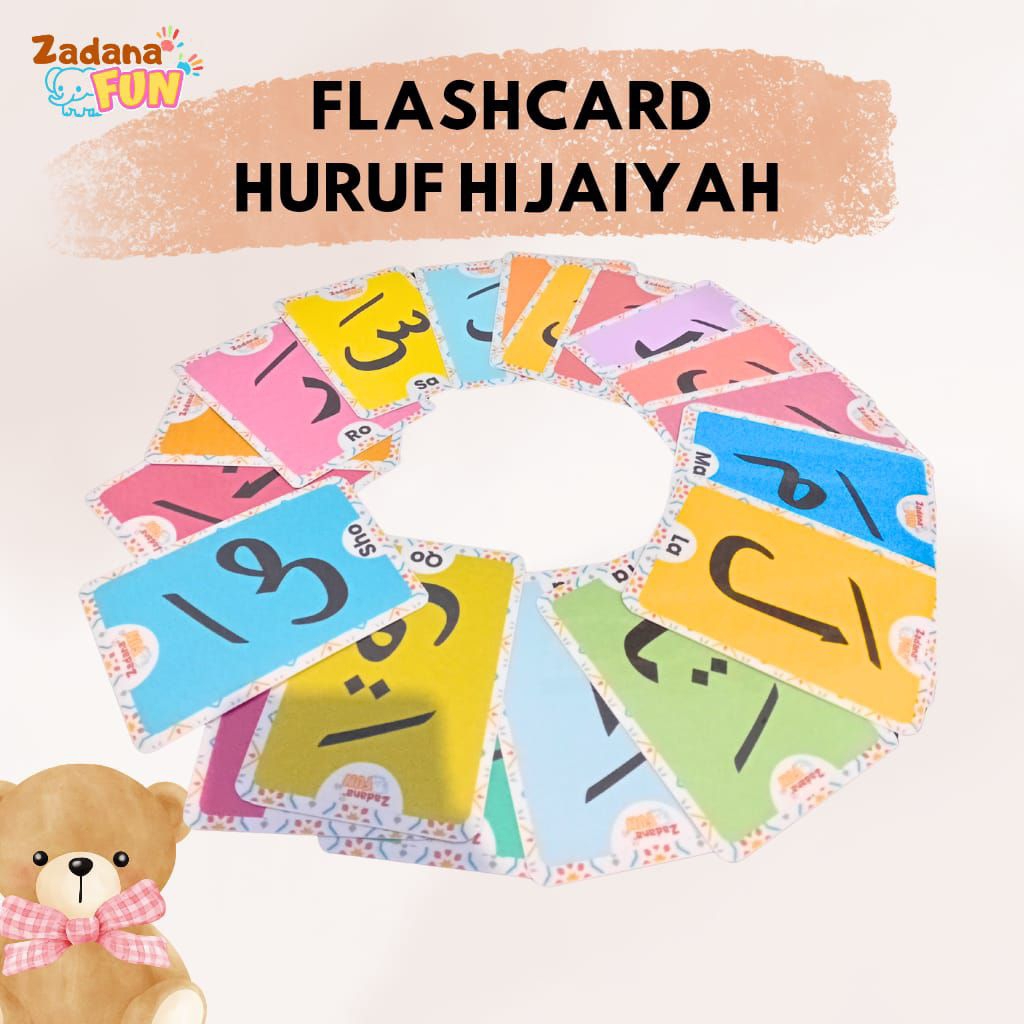 Flashcard Huruf Hijaiyah hidup  fathah, hijaiyah FUNLEARNING