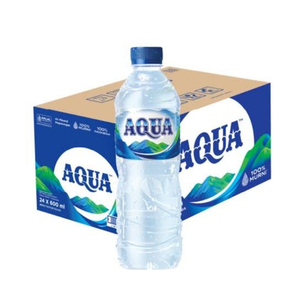 Aqua Air Mineral Botol 600 ml // 1 dus