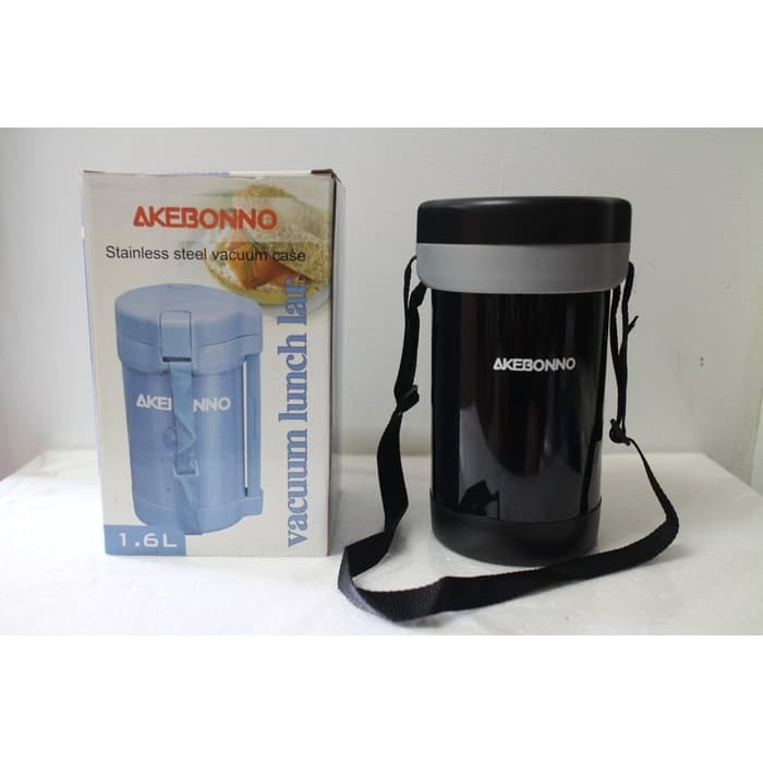 Akebonno Vacuum Lunch Box Jar 1.2 L Tabung Stainless Kotak Wadah Makan