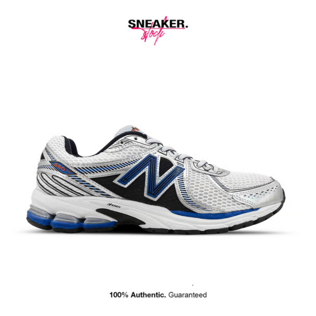 New Balance 860v2 White Silver Blue 100% Original BNIB