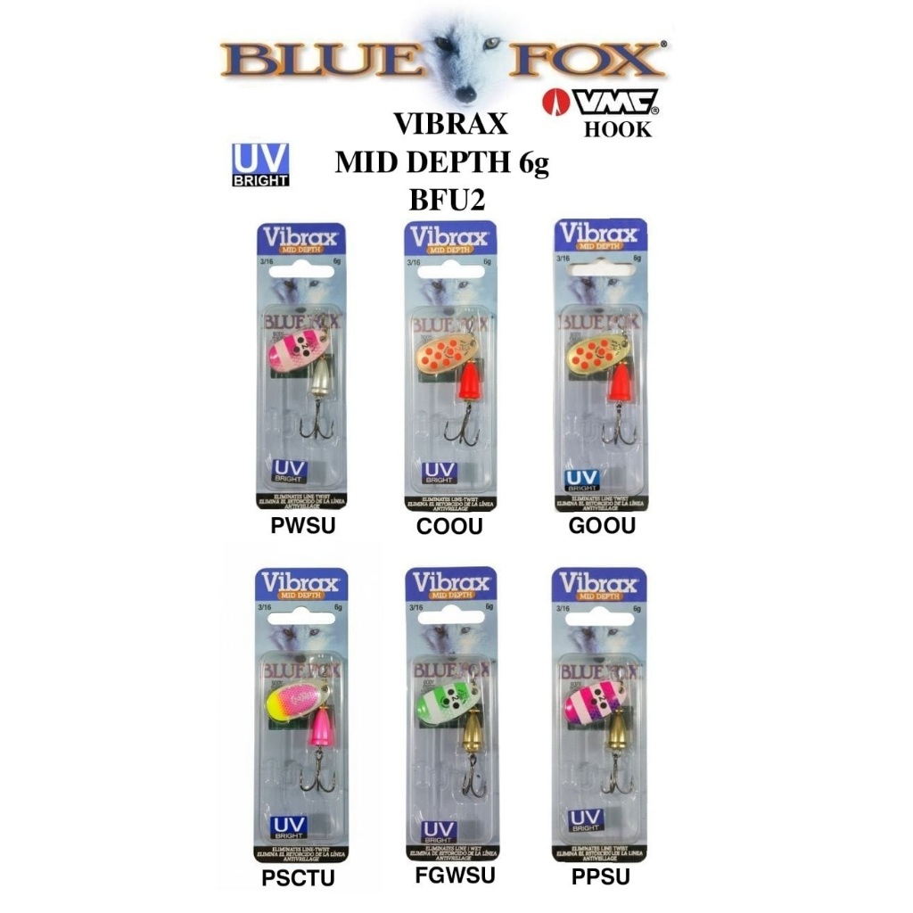 LURE / UMPAN BLUE FOX VIBRAX MID DEPTH 6gram