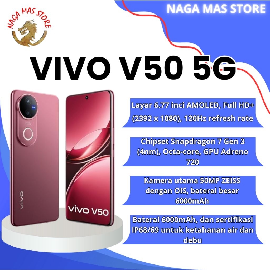 VIVO V50 5G 12GB+12GB/256GB