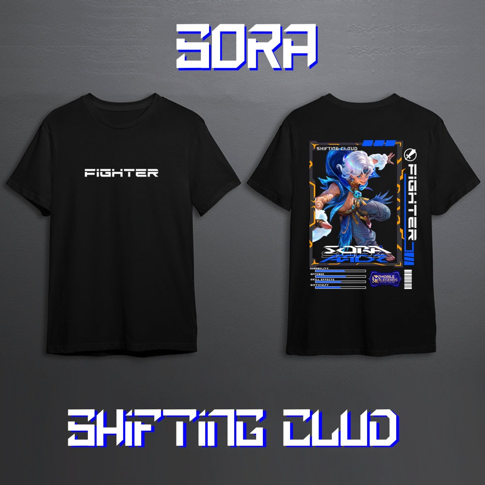 KAOS HERO MOBILE LEGEND SORA FIGHTER SKIN KEREN//KAOS ML//KAOS MOBILE LEGEND//KAOS SORA MLBB