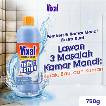 Vixal Pembersih Porselen & Kamar Mandi HCl Anti Kerak Bandel Ekstra Kuat