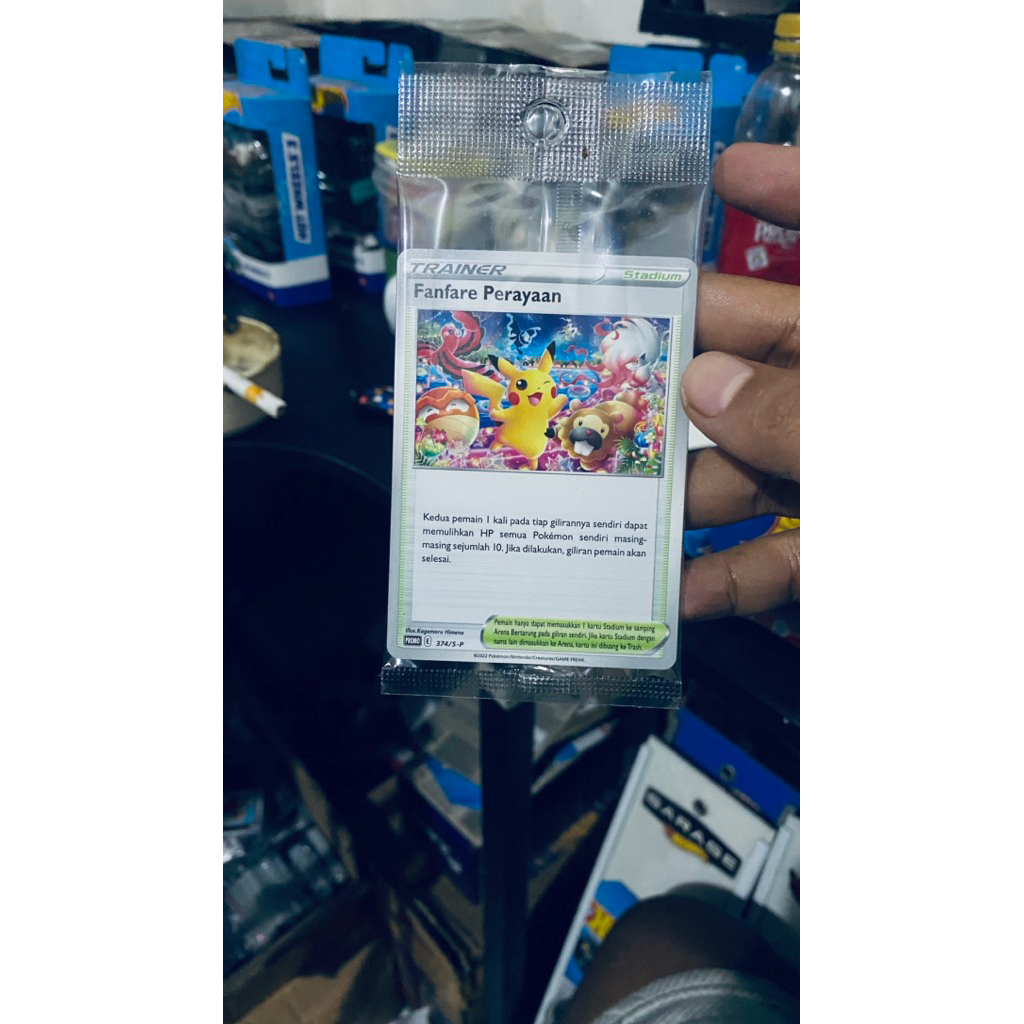 kartu pokemon pikachu Fanfare perayaan promo indonesia