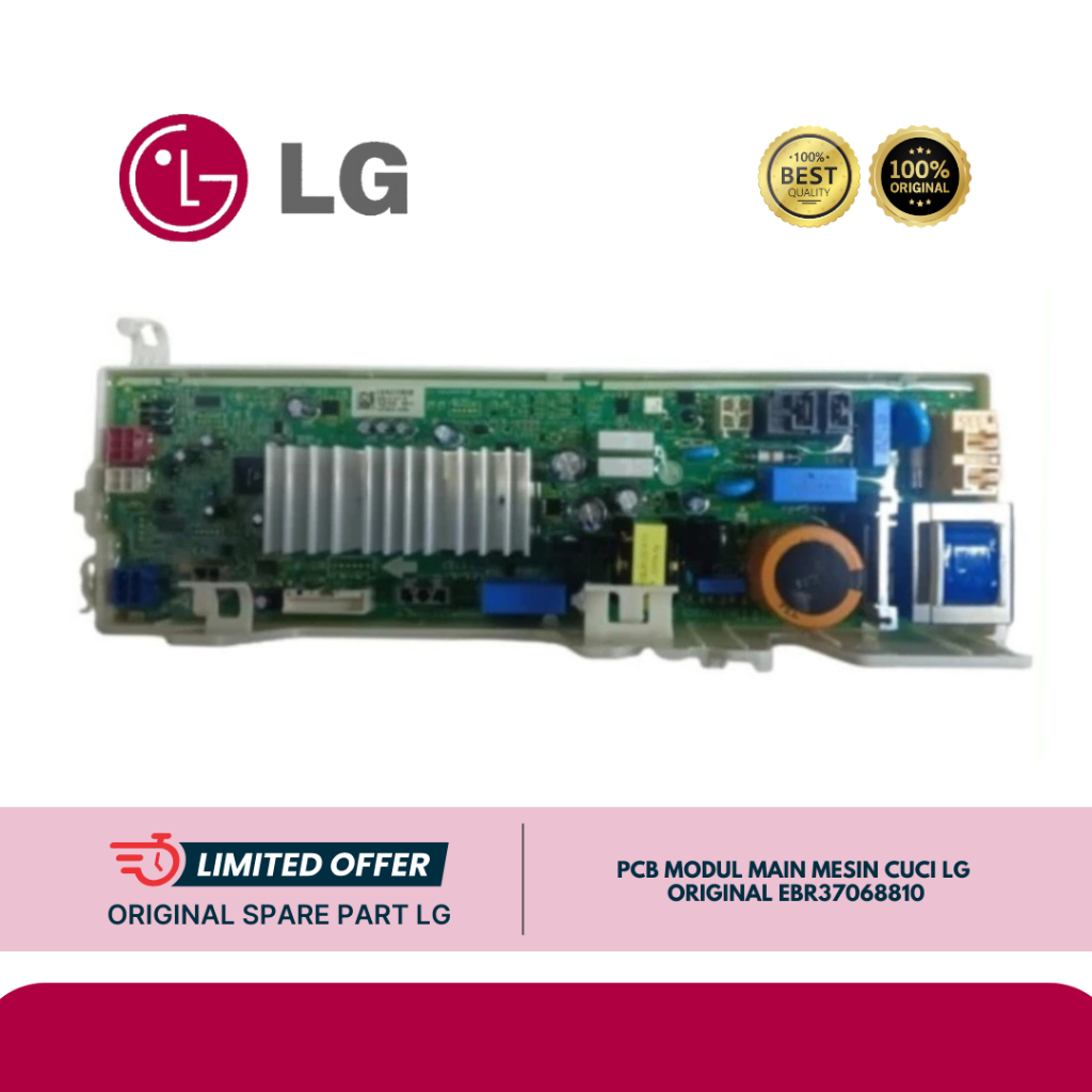 PCB MODUL MAIN MESIN CUCI LG FV1285S3WS/FV1285S3VS ORIGINAL EBR37068810
