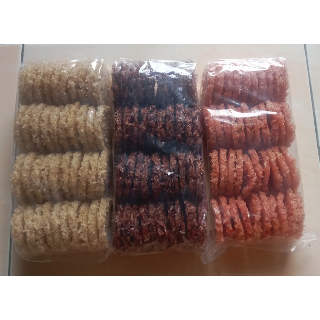 RENGGINANG MENTAH ANEKA RASA TERASI, BAWANG, KETAN HITAM, MANIS |ANEKA RASA|