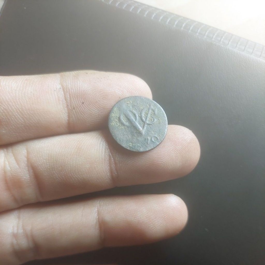 Koin Voc 1770 west friesland 1/2 duit fine