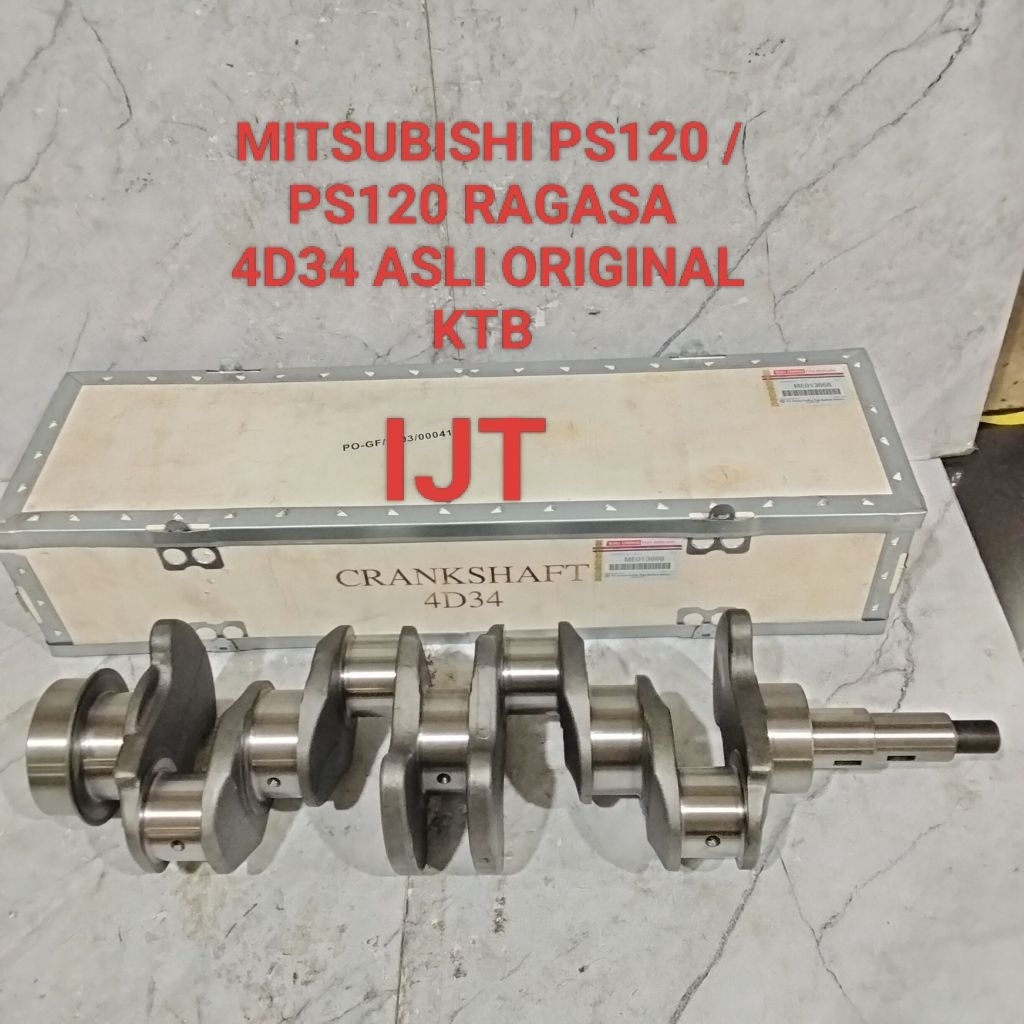 CRANKSHAFT KRUK AS KER AS MITSUBISHI PS120 PS 120 RAGASA 4D34 ORIGINAL KTB
