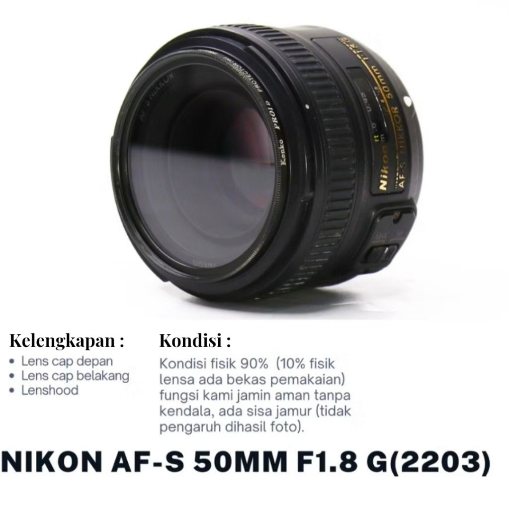 Lensa Nikon 50mm f1.8 afs