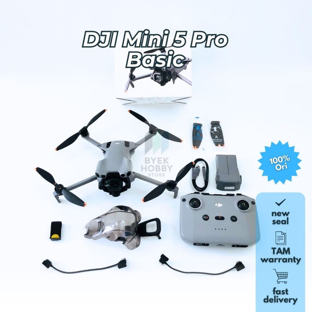 Drone DJI Mini 5 Pro Basic - Support DJI RCN3 RCN2 RC 2 (Camera Drone 1 Inch Large CMOS Camera Drone