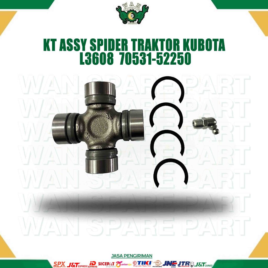 KT ASSY SPIDER TRAKTOR KUBOTA L3608  70531-52250 FOR TRAKTOR 4 RODA WAN SPAREPART