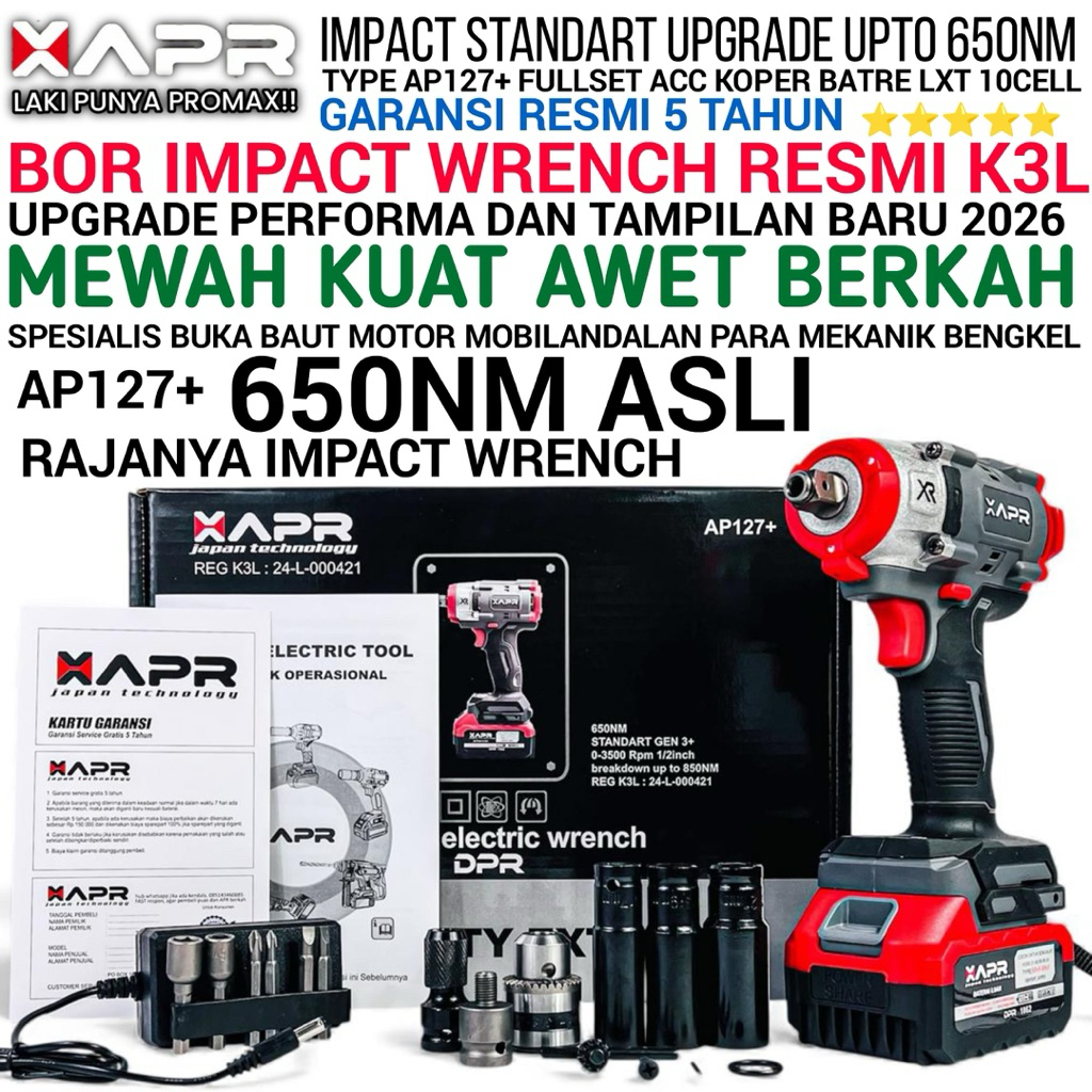 X_APR AP127+ / AP101+ IMPACT WRENCH 650NM ORIGINAL