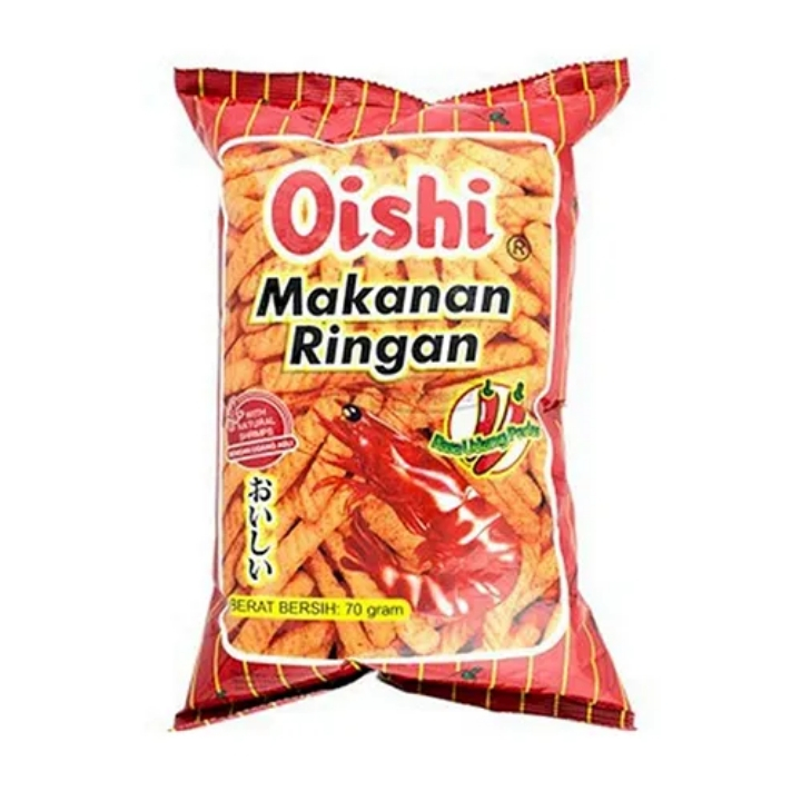 Oishi Snack Udang Pedas – Kraker Renyah & Lezat