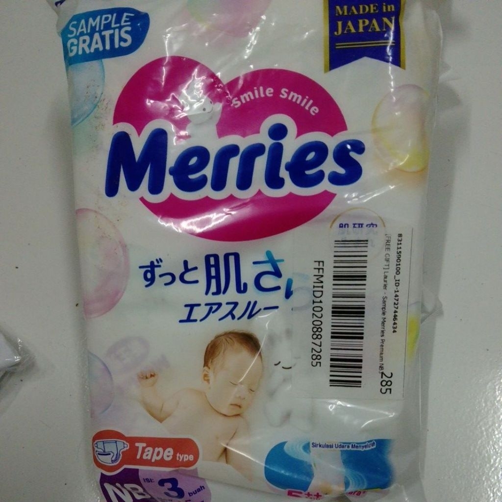 Merries Newborn isi 3 Pcs