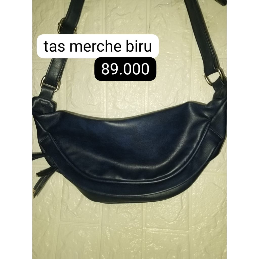 preloved tas merche biru
