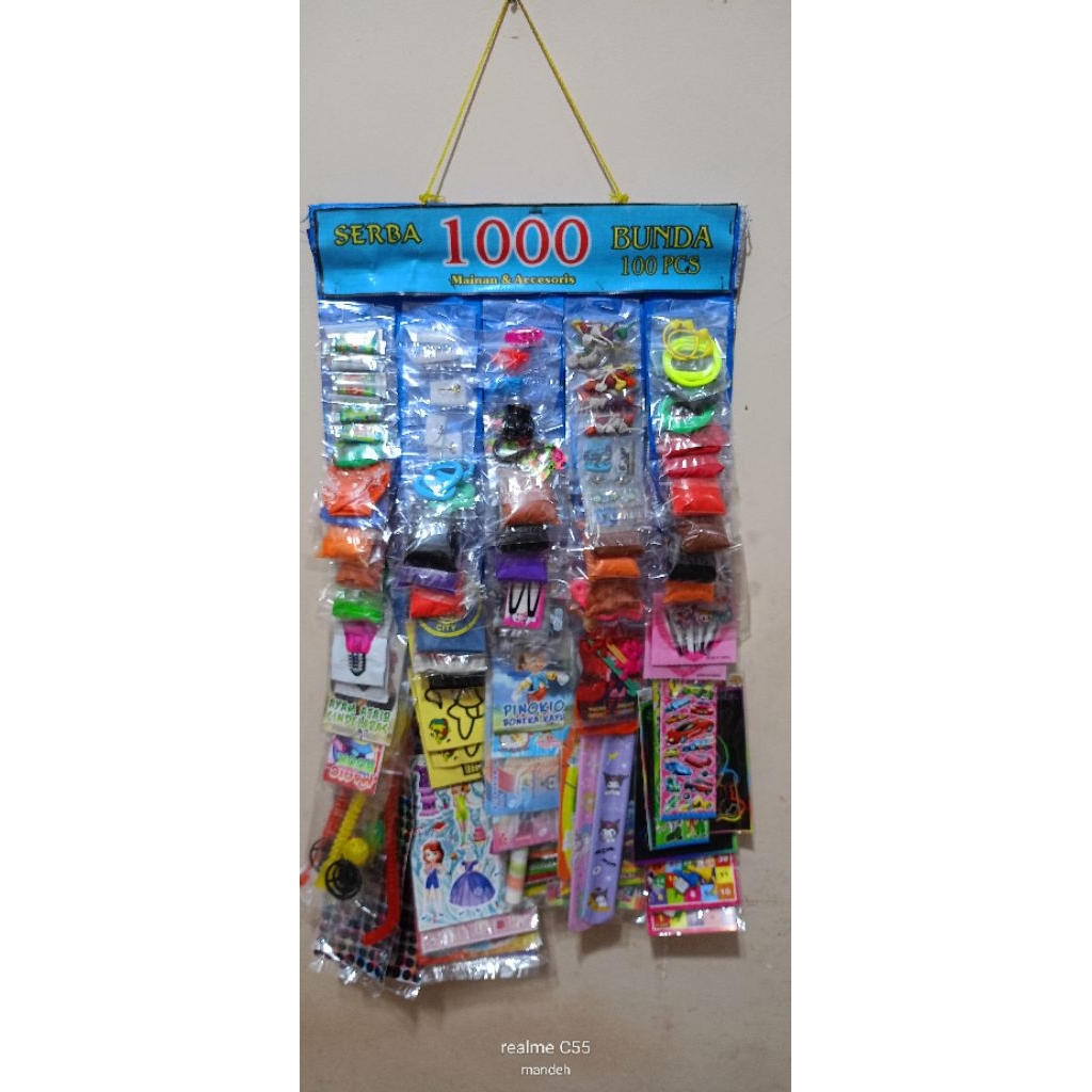 mainan serba 1000 isi 100 pcs