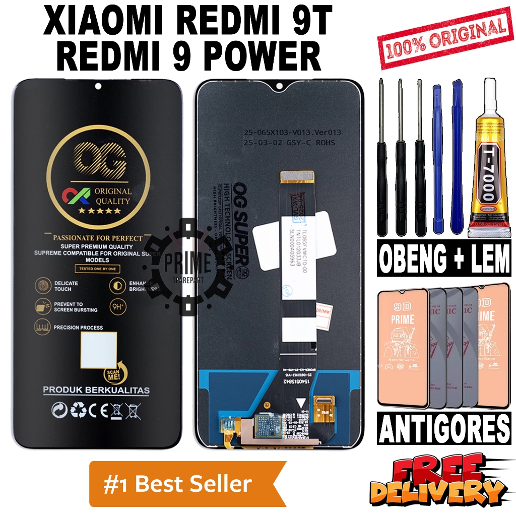 LCD TOUCHSCREEN XIAOMI REDMI 9T / REDMI 9 POWER ORIGINAL OEM LCD REDMI 9T / 9 POWER FULLSET