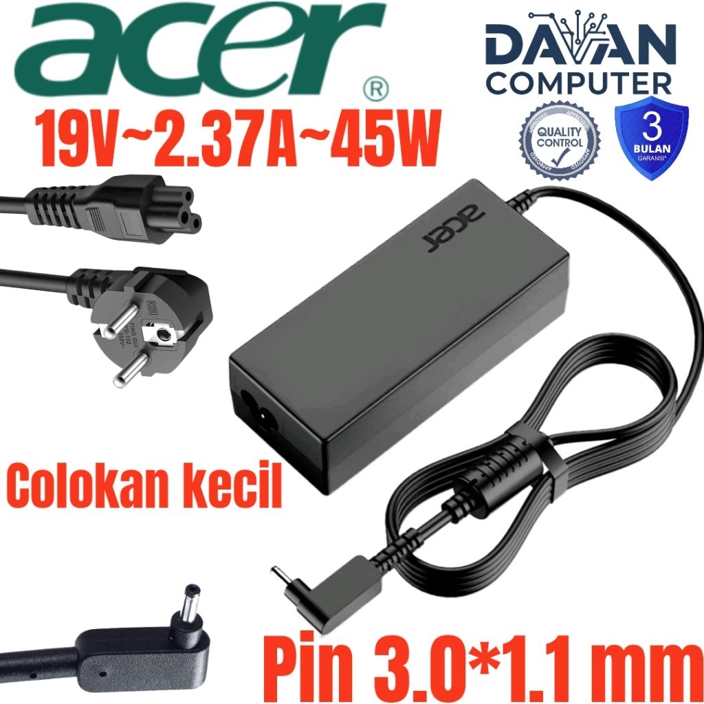 Adaptor charger Acer Chromebook 13 C810, CB5-311- 45w port. 3.0*1.1mm