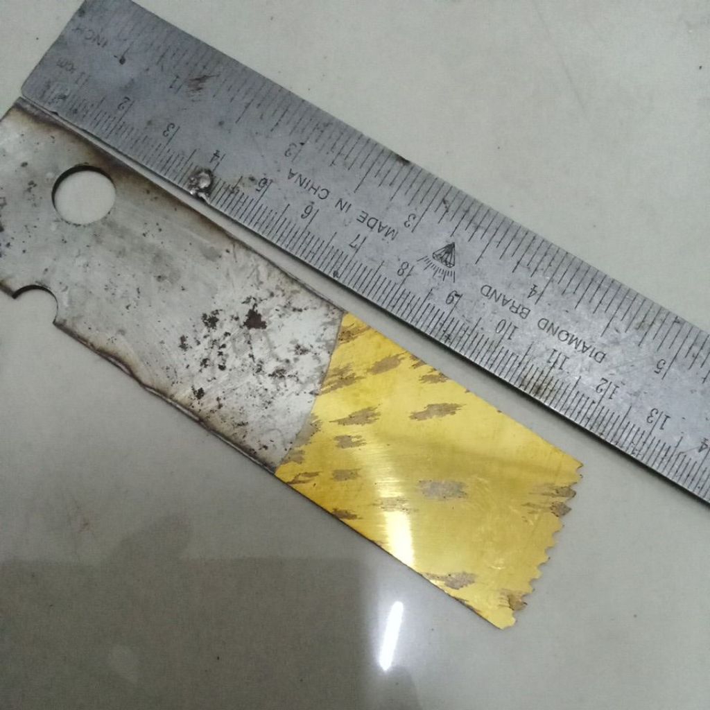 BAJA HSS DM05 JULIA Italy Gold Original Bahan Pisau Dapur Mutik Raut Seset Janur Iris