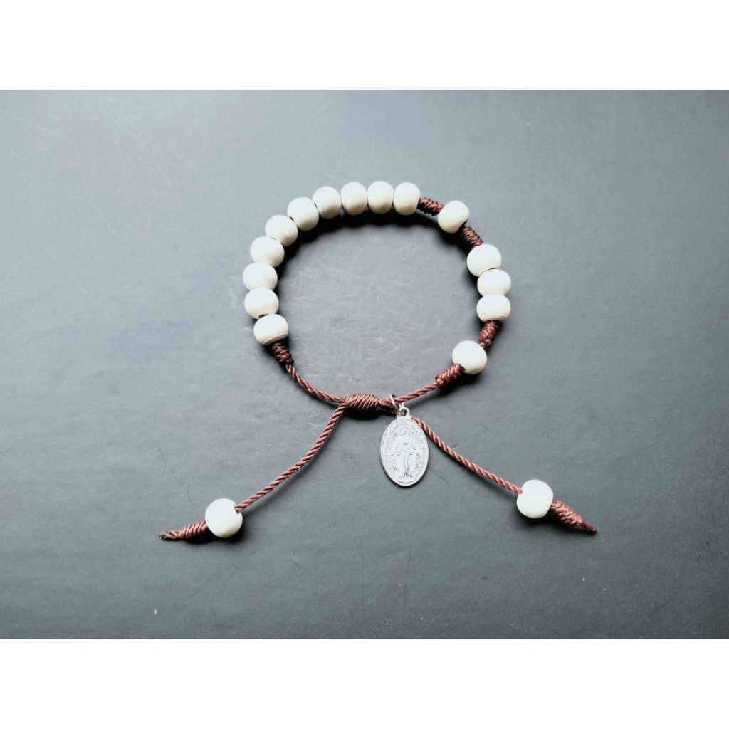 G1033 GELANG ROSARIO KAYU GELANG BUNDA MARIA KATOLIK