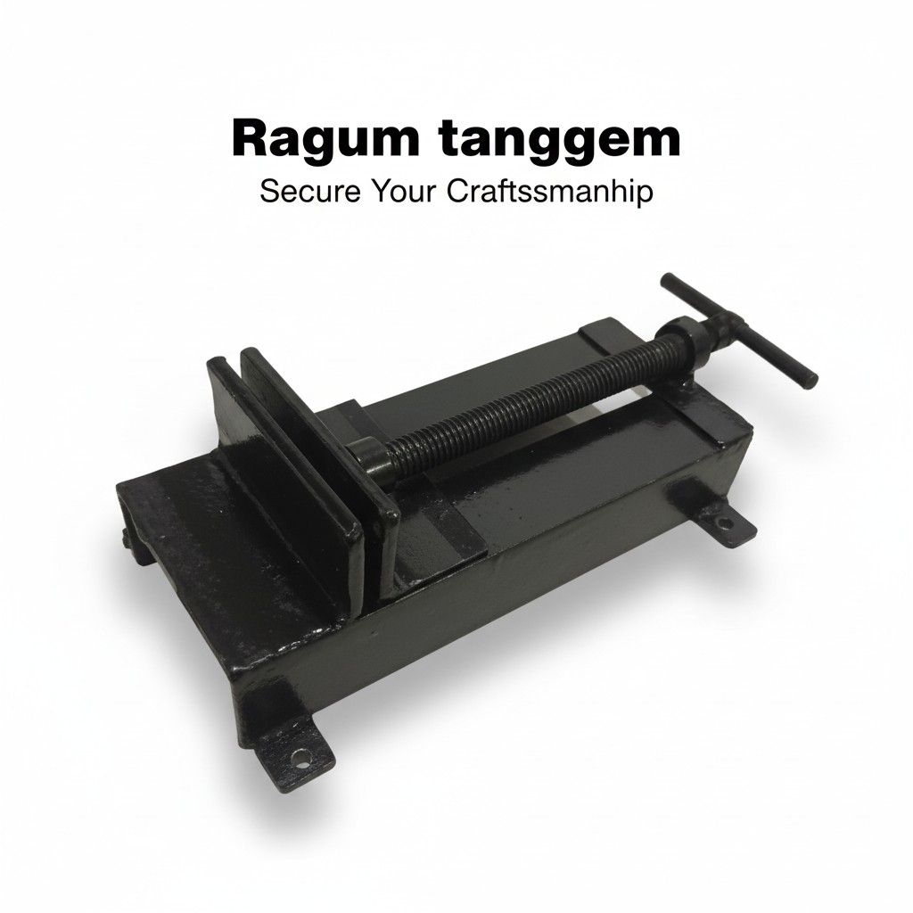 ragum tanggem untuk penjepit pipa as drat dan kaya bahan besi siku panjang 20cm lebar 6,5 cm