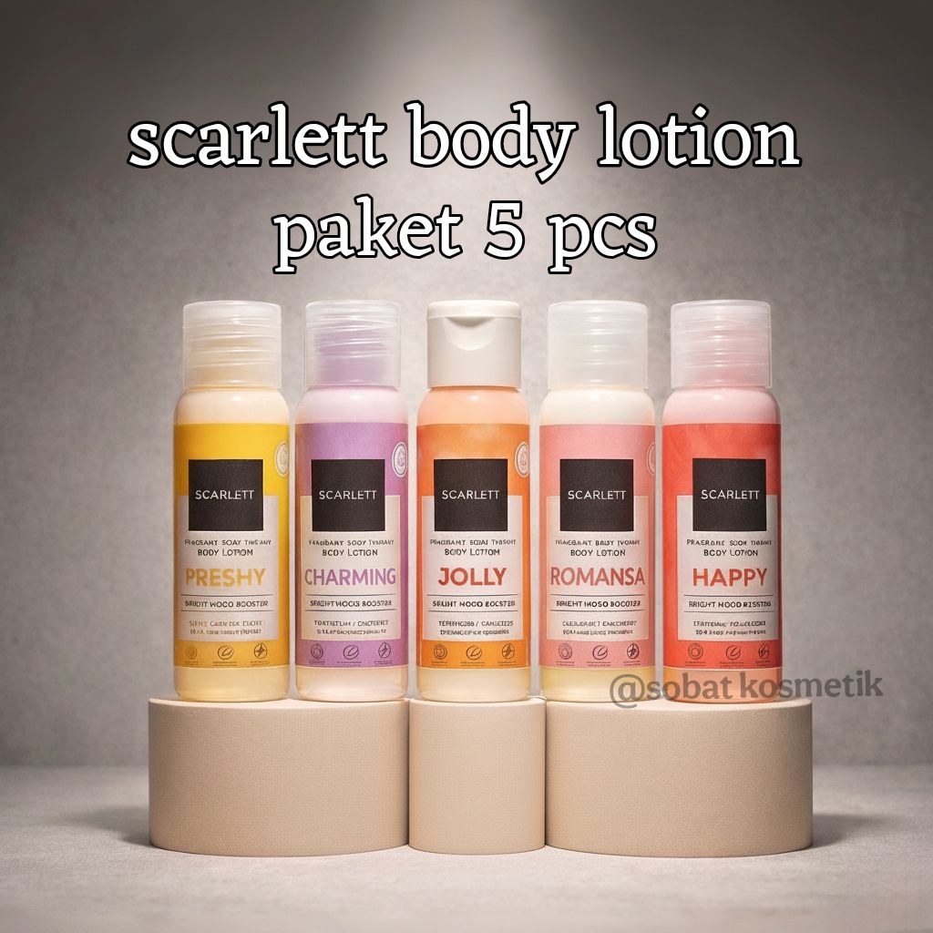 Scarlett Body Lotion 30ml Paket 5pcs | Handbody Mini Travel Size | Original BPOM