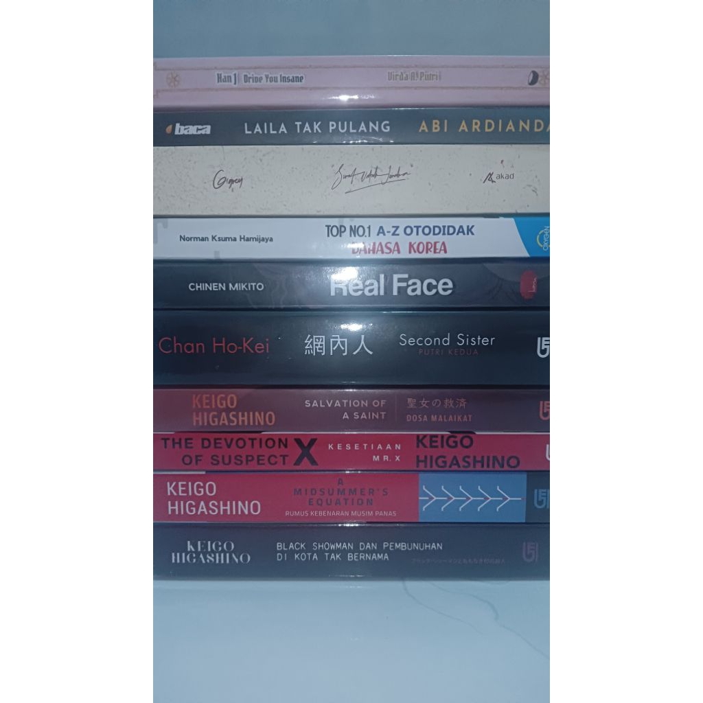 Preloved Novel Keigo,Surat untuk jenaka,second sister,real face,han j