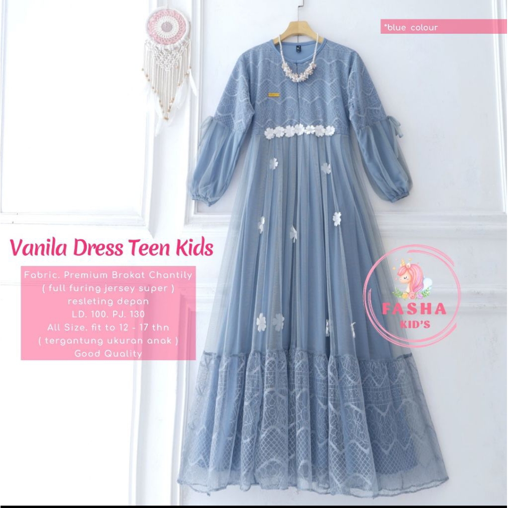 Tarisa / zevanya#3 / seila / Aruna 3in1 gamis anak 8-13th free jilbab