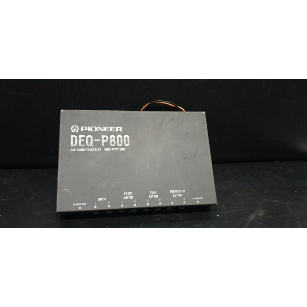 DSP Processor Pioneer DEQ-P800 6 channel jadul langka audio mobil untested