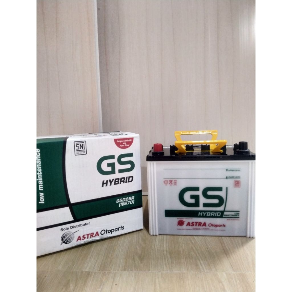 Aki Mobil GS Astra Hybrid NS70 original