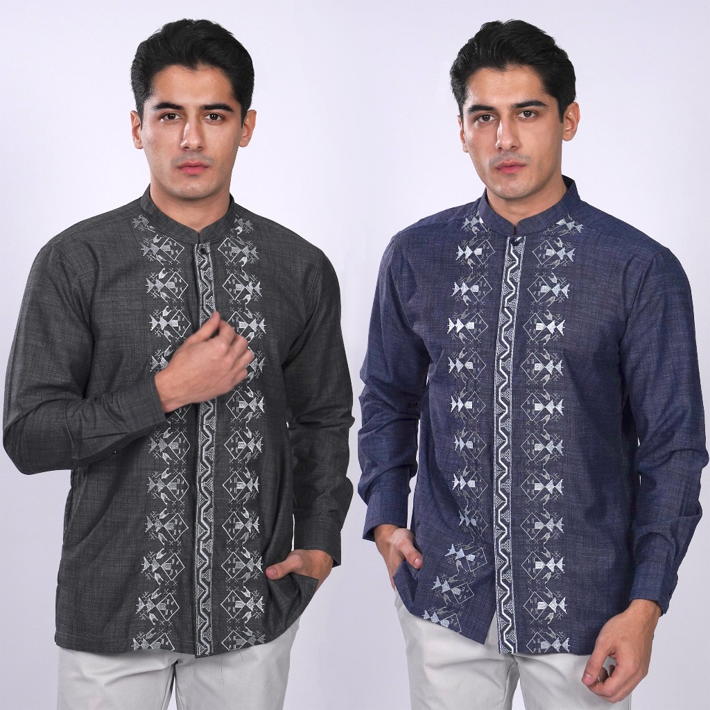 Casella Baju Koko Pria Lengan Panjang Exclusive | Baju Koko Ibrahim Lengan Panjang