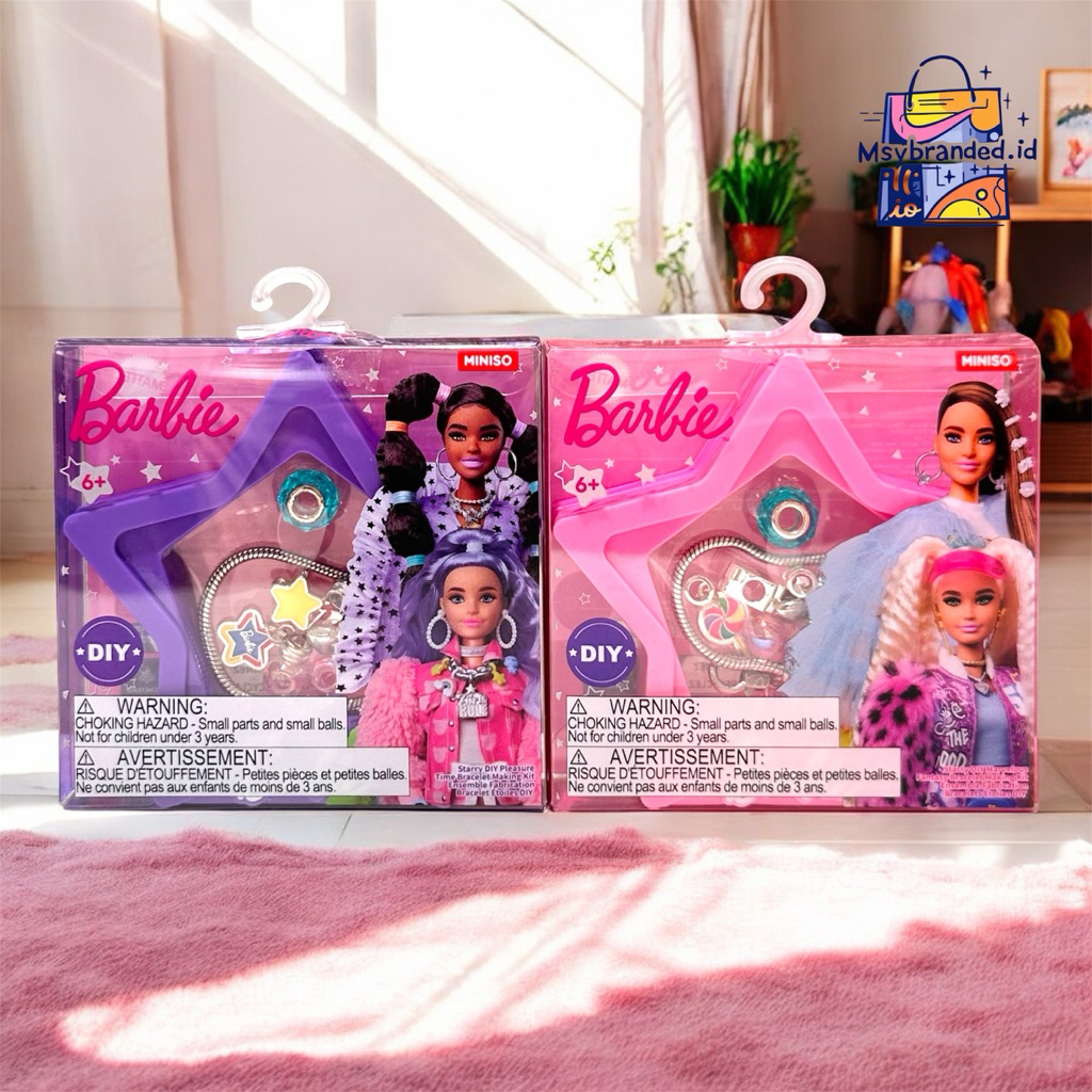 MINISO X Barbie gelang pandora Fantasy Bracelet making kit Termurah