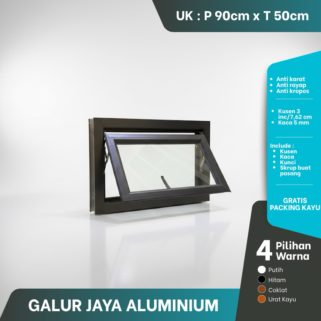 JENDELA ALUMINIUM JUNGKIT UK T 50 X P 100