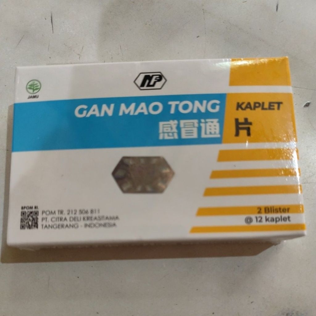 gan mao tong kaplet, batuk pilek