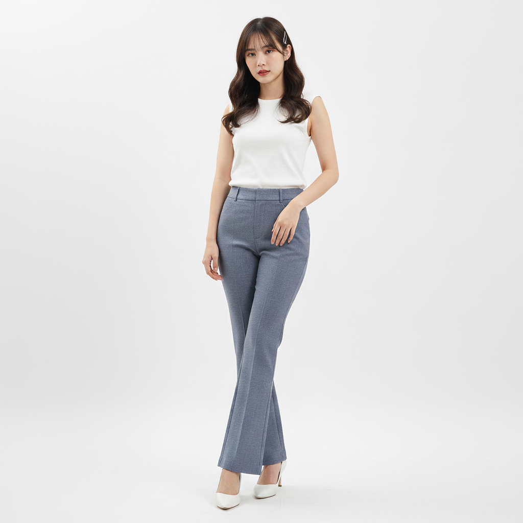 JSM - Merry Stripe Slim Pants | Celana Wanita | Celana Panjang Highwaist