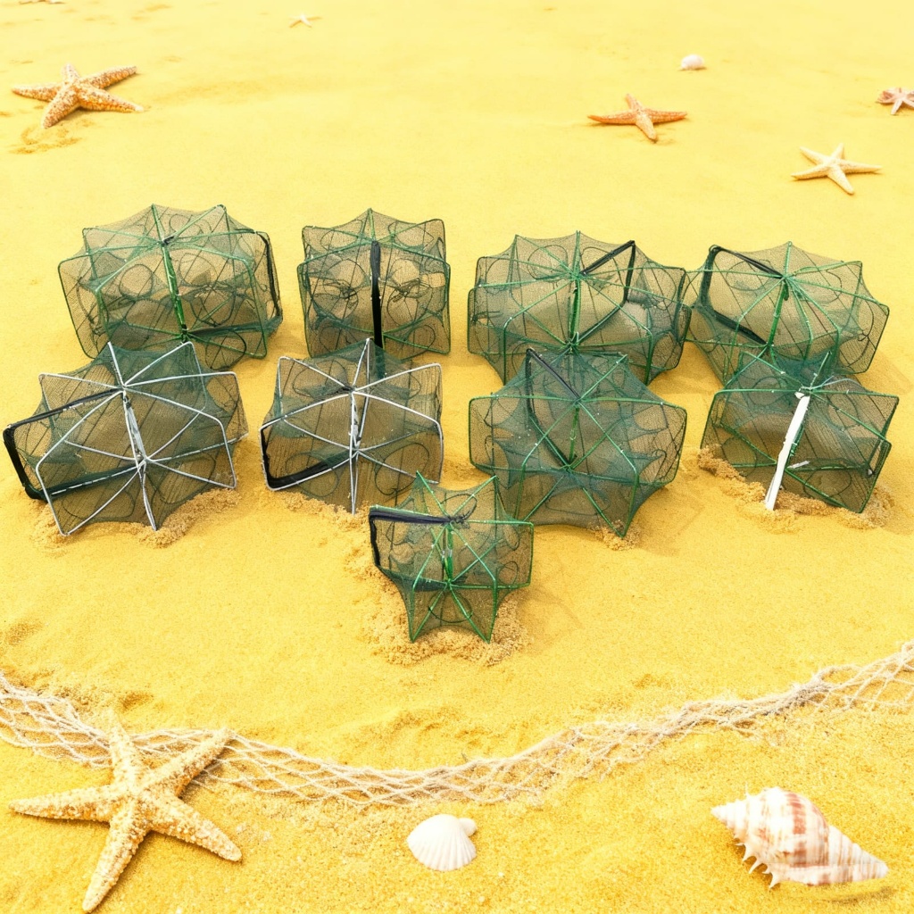 Perangkap Bubu Payung 6 Lubang Alat Jaring Pancing Jala Ikan Udang Kepiting