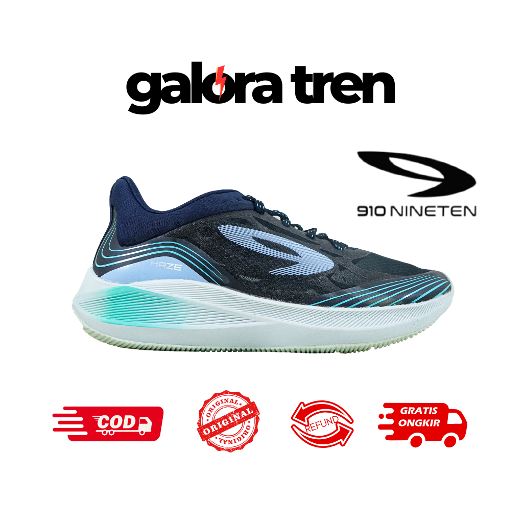 910 Nineten HAZE VISION 1.0 BIRU TUA - Sepatu Lari / Haze Vision Biru Tua 910 Nineten
