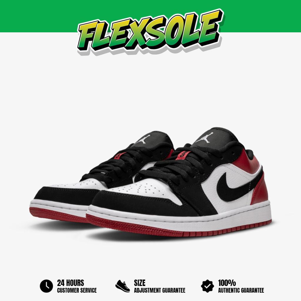 Air Jordan 1 Low Black Toe Authentic