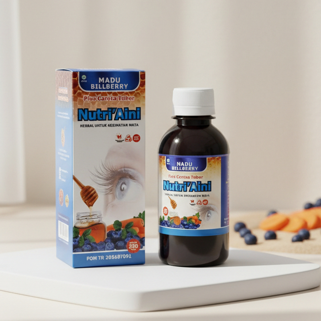 Madu Madu Bilberry Nutri 'Aini solusi masalah mata