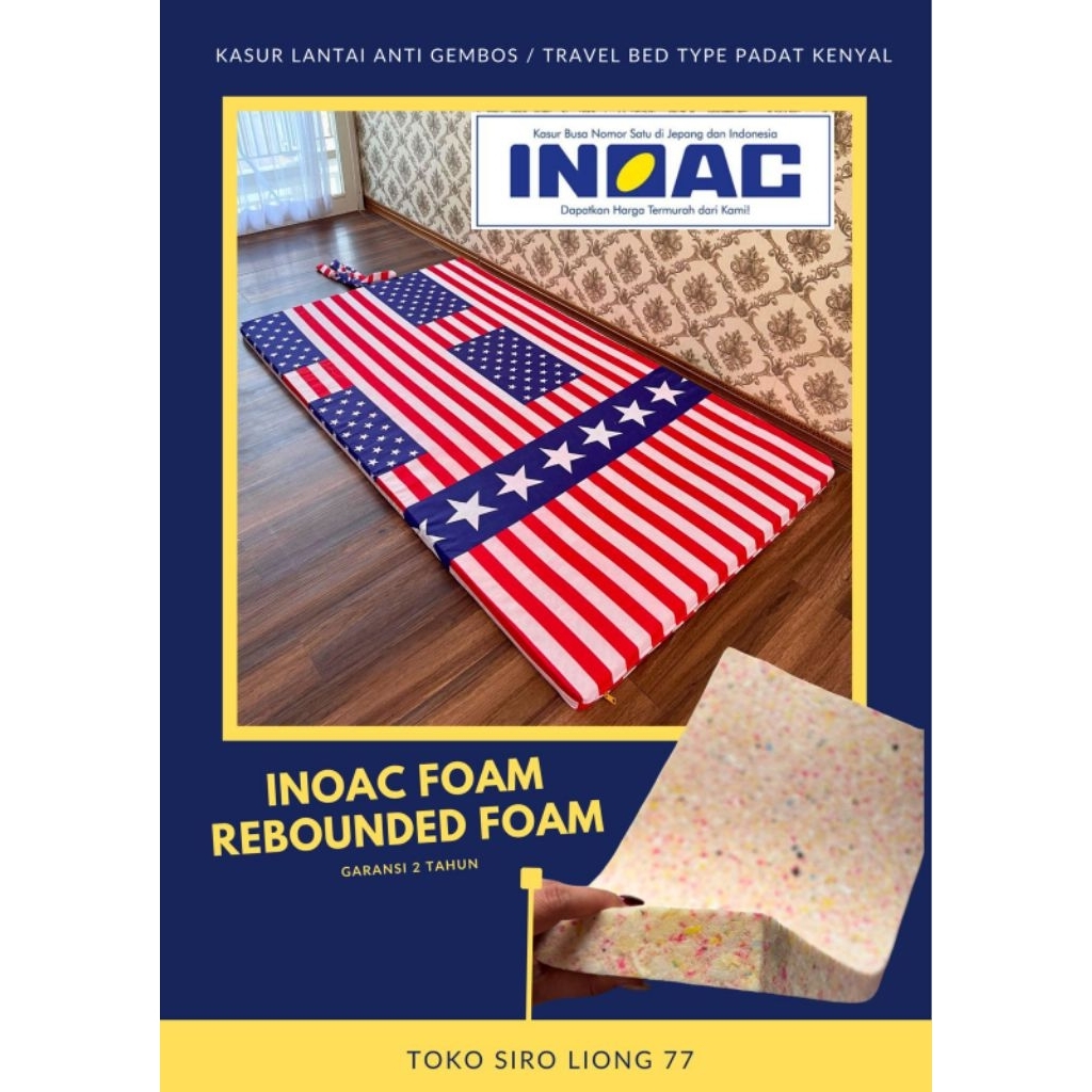Kasur Busa inoac Rebonded / Kasur Lantai Inoac / Kasur Lipat Inoac Busa ANTI GEMBOS TEBAL 4.5 cm