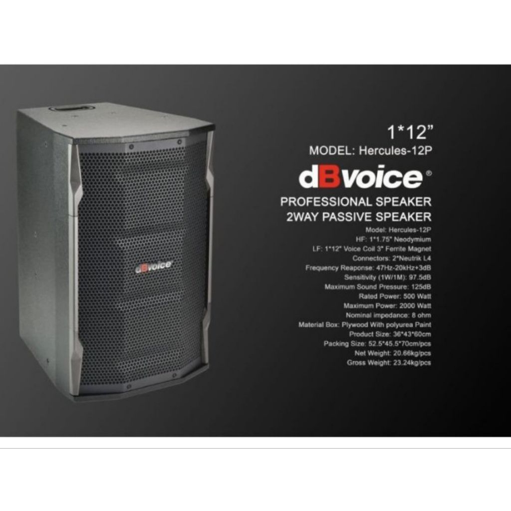 Speaker pasif dBvoice Hercules 12P original 12inch | MELODY CLASSIC