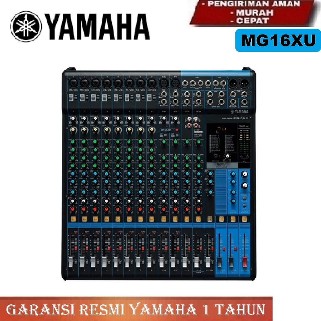 Mixer Audio Yamaha MG16XU MG16 XU MG16-XU 16-Channel Mixer Original