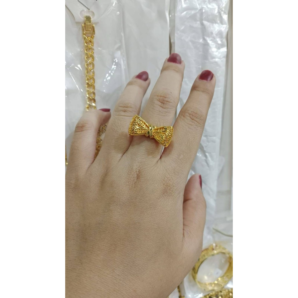 ayraaaccesories cincin pita lapisan emas